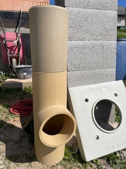 Komínový sopúch 90 stupňov, priemer 200 mm, tvárnica 1 kus - 2