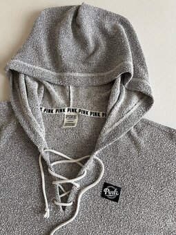 Šedá nová PINK M mikina - 2