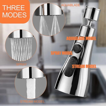 Nastaviteľný perlátor pre kuchynskú batériu - 2