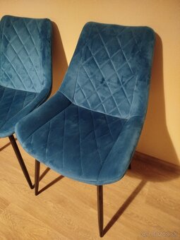 Jedálenská stolička MINERVA I - modrá - 2