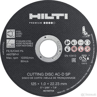 Wurth, Hilti rezný kotúč 125x1mm - 2
