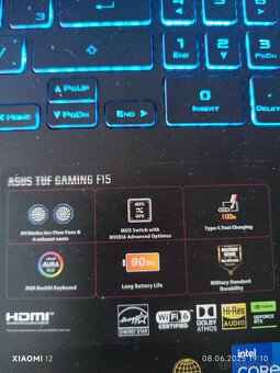 Predam herný asus tuf gaming f 15 - 2