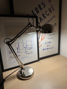 Pracovná lampa, poniklované - 2