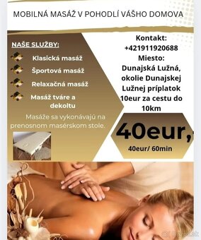 Masáž Bratislava , Dunajská Lužná? Rovinka, Šamorín - 2
