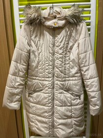 Zimná páperová bunda s kožušinkou - 2
