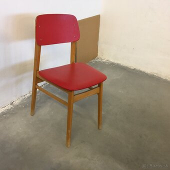 Retro stolicka TON cervena Vintage - 2