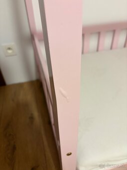 Domčeková posteľ 80x160 ružová - 2