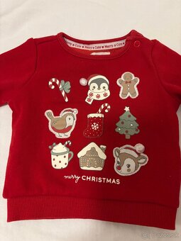 Vianočné oblečenie 62 (0-3 mesiace) - 2