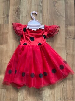 Kostým lienka - šaty+krídla - 2