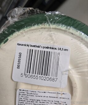 predám kvetináč keramický s kvetmi - 2