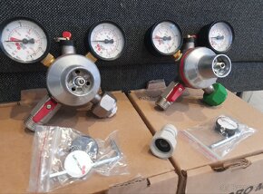 Redukčný ventil CO2, Dusík N2, Pivoplyn (manometer) - 2