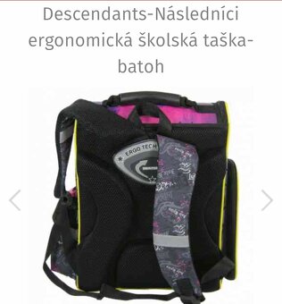 Školská ergonomická taška Následníci Descendants-batoh - 2