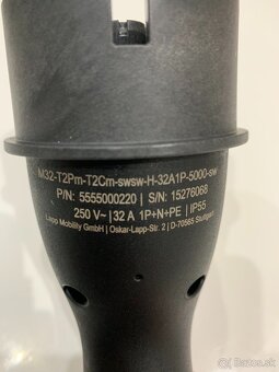 Nabíjecí kabel elektromobilů TYP2, 1x32A, 7,4kW - 2