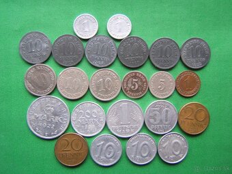 mince nemecko československo SR 1942 - 2