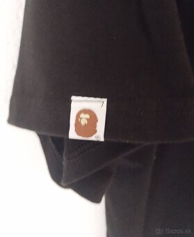 Bape x Stussy čierne tričko L - 2