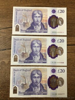 Bankovky England (čísla) - 2