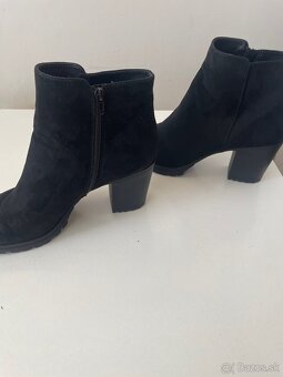 Čierne čižmy semišové - 2