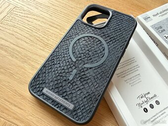 NJORD salmon leather obal na iphone 12 13 Pro Max - 2