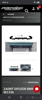 zadný difúzor Maxton Design pre BMW M3 E36 - 2