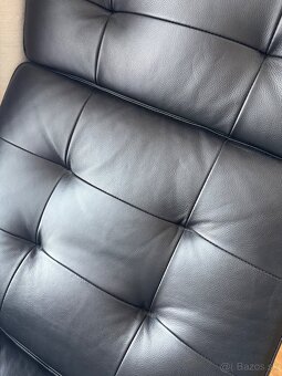 Kozene kreslo Ikea Havberg s podnozkou - 2