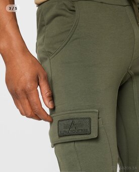 Alpha Industries Tepláky Terry Jogger farba olivová - 2