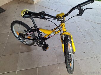 Detský bicykel 20" Leader Fox štýlový žltý - 2