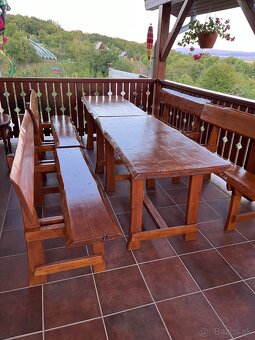 Masívny záhradný nábytok pre 6 až 12 osôb - 2