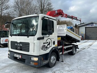Man TGL 8.180 trojstranný sklapač z hydraulicku ruku - 2
