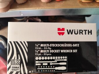 Sada gola multiprofilových kľúčov 1/4" 33ks ,zebra kvality - 2