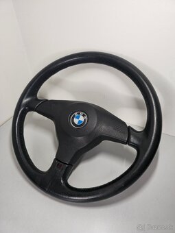 M-packet M-tech BMW kožený volant s airbagom e34 e38 - 2