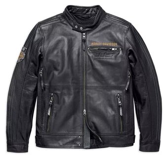Moto Kožená Bunda Lietajúci Orol Harley Davidson - 2