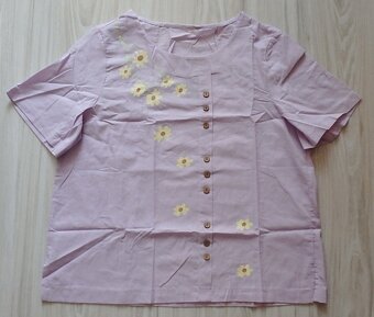 Fialová letná blúzka, v. XL/2XL - 2