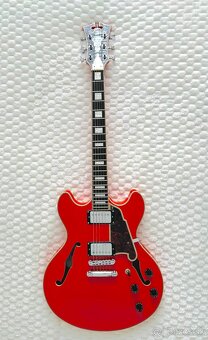 D'Angelico Premier DC Stop-bar Tailpiece Fiesta Red - 2