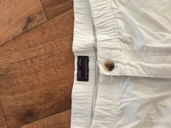 NOVÉ GANT originál biele pánske capri nohavice XL - 2