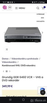 3v1 VHS Nahráva DVD kvalite rekorder videorekordér HDMi comb - 2