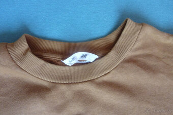 Hnedá mikina H&M, chlapčenská, teplá, v.146/152, - 2