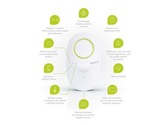 JABLOTRON Monitor dychu Nanny BM-03 - 2