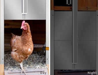 Automatické kovové dvierka pre kurníky - 2