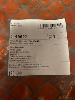 brzdové lanka ručnej brzdy - 2