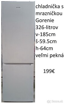 predám gastro presklenú chladničku 325 litrov - 2