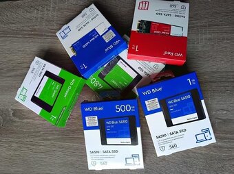 WD Green™Blue™ 1TB, 500GB, 240GB SSD 2,5" Zaruka 06/2029 - 2
