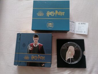 zlato striebro minca proof Harry Potter hedwiga 2021 - 2