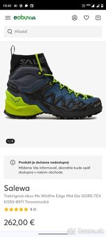 SALEWA gtx 42,5 goretex turisticke topanky - 2