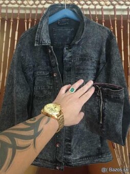 Krásna pánska RIFLOVA BUNDA - zipsy na rukávoch - 2