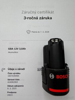 Akumulator Bosch GBA 12V 3Ah - 2