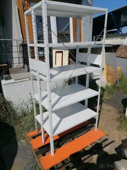 Predám zánovné plechové regále - 2