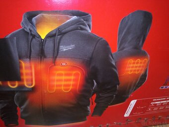 Milwaukee elektrická mikina + nabíjačka a 1x akumulátor - 2