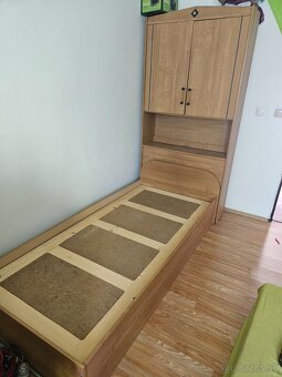 Predam postel 90x200 +matrac+rošto+ skrina - 2