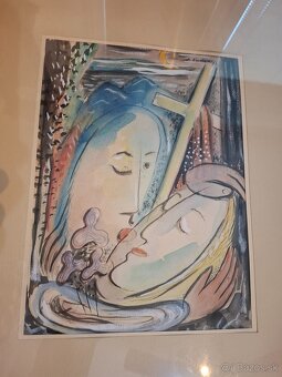 Predám starý obraz akvarel A. Kučera 1938 75 € - 2