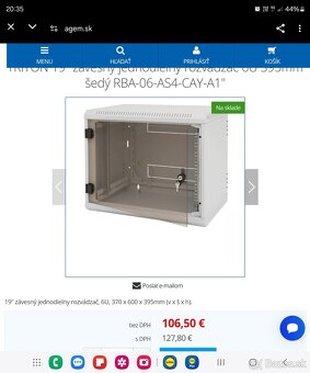 TRITON 19" jednodielny nástenny rozvádzač - 2